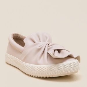 Vegan Leather Slip-on Sneakers